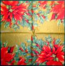 205 Christmas Flowers - 3-ply (cream)